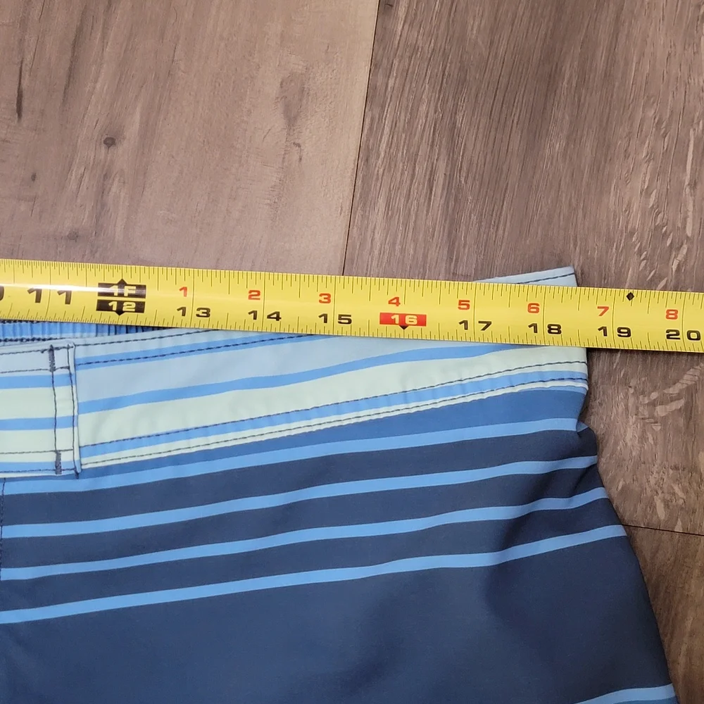 Southern Tide Blue Striped Swim Trunks